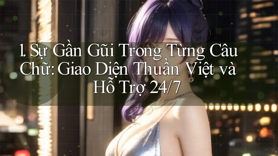 1. Sự Gần Gũi Trong Từng Câu Chữ: Giao Diện Thuần Việt và Hỗ Trợ 24/7 1. Sự Gần Gũi Trong Từng Câu Chữ: Giao Diện Thuần Việt và Hỗ Trợ 24/7