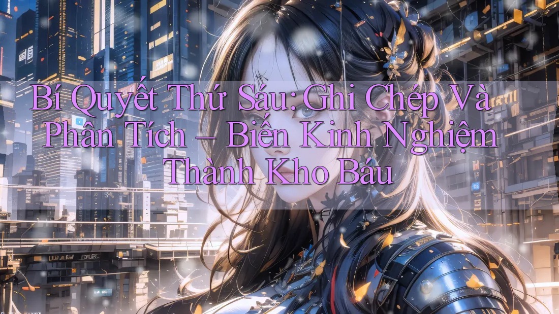 Bí Quyết Thứ Sáu: Ghi Chép Và Phân Tích – Biến Kinh Nghiệm Thành Kho Báu