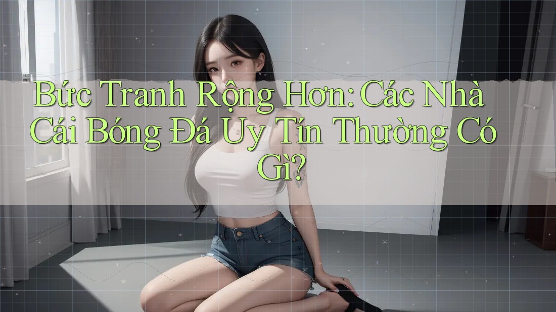 Bức Tranh Rộng Hơn: Các Nhà Cái Bóng Đá Uy Tín Thường Có Gì?