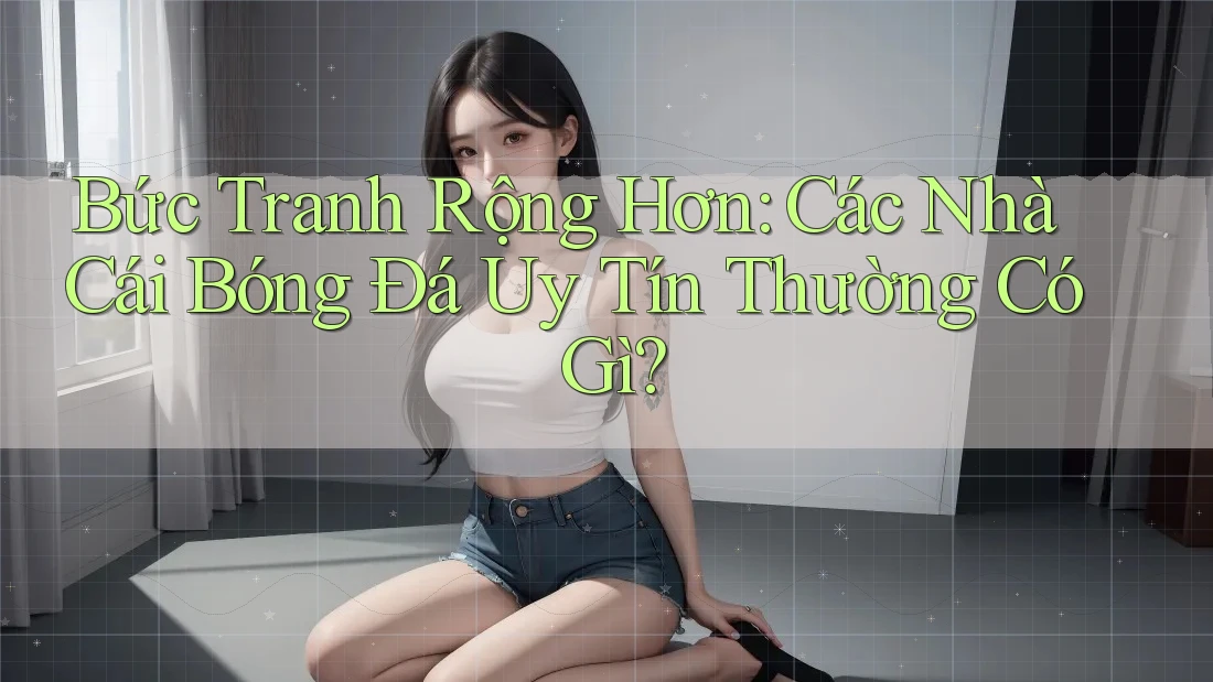 Bức Tranh Rộng Hơn: Các Nhà Cái Bóng Đá Uy Tín Thường Có Gì?