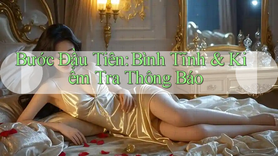 Bước Đầu Tiên: Bình Tĩnh & Kiểm Tra Thông Báo