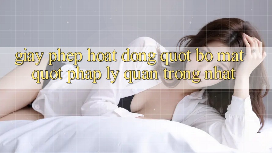 Giấy phép hoạt động - " Bộ mặt" pháp lý quan trọng nhất