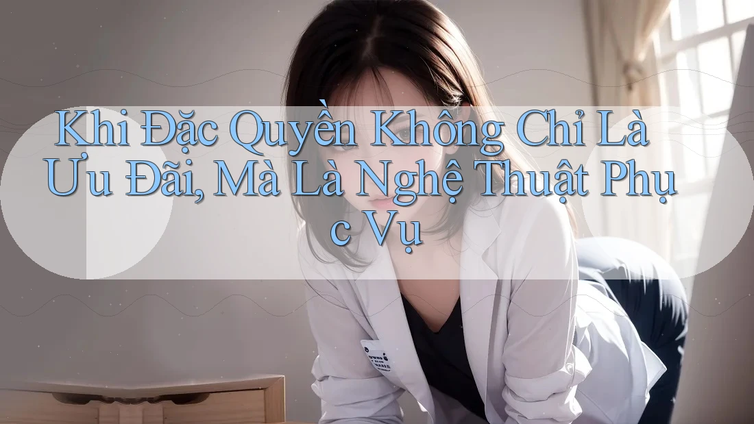 Khi Đặc Quyền Không Chỉ Là Ưu Đãi, Mà Là Nghệ Thuật Phục Vụ