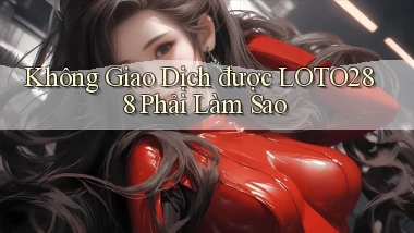 không giao dịch được loto288 phải làm sao