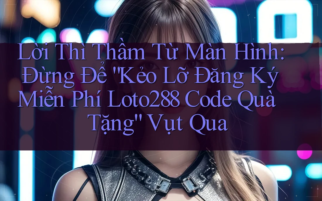 Lời Thì Thầm Từ Màn Hình: Đừng Để “Kẻo Lỡ Đăng Ký Miễn Phí Loto288 Code Quà Tặng” Vụt Qua