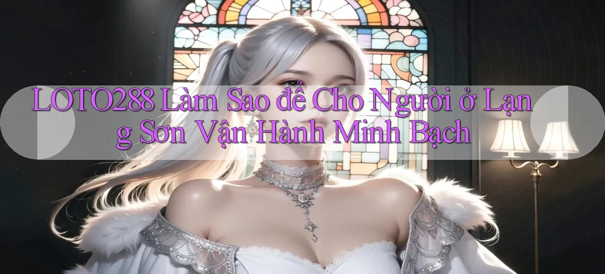 loto288 làm sao để cho người ở Lạng Sơn vận hành minh bạch