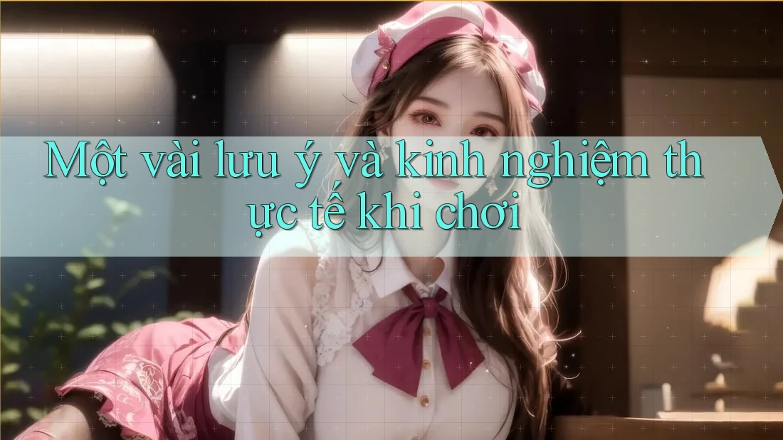 Một vài lưu ý và kinh nghiệm thực tế khi chơi Một vài lưu ý và kinh nghiệm thực tế khi chơi