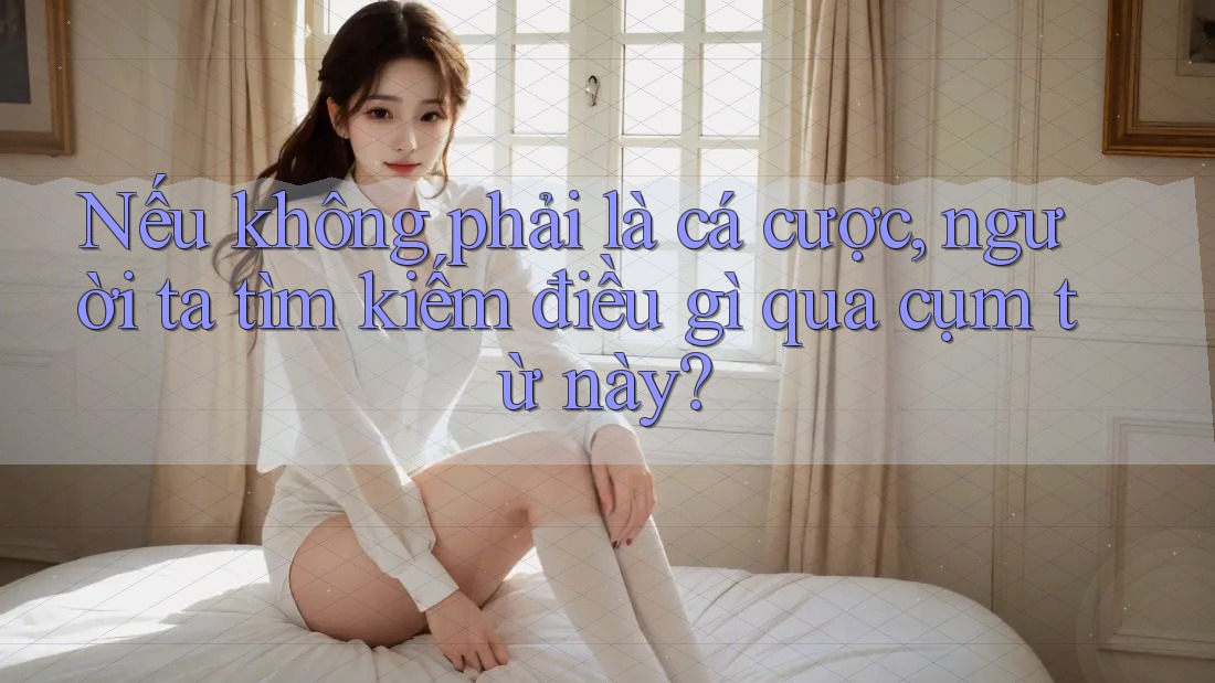 Nếu không phải là cá cược, người ta tìm kiếm điều gì qua cụm từ này? Nếu không phải là cá cược, người ta tìm kiếm điều gì qua cụm từ này?