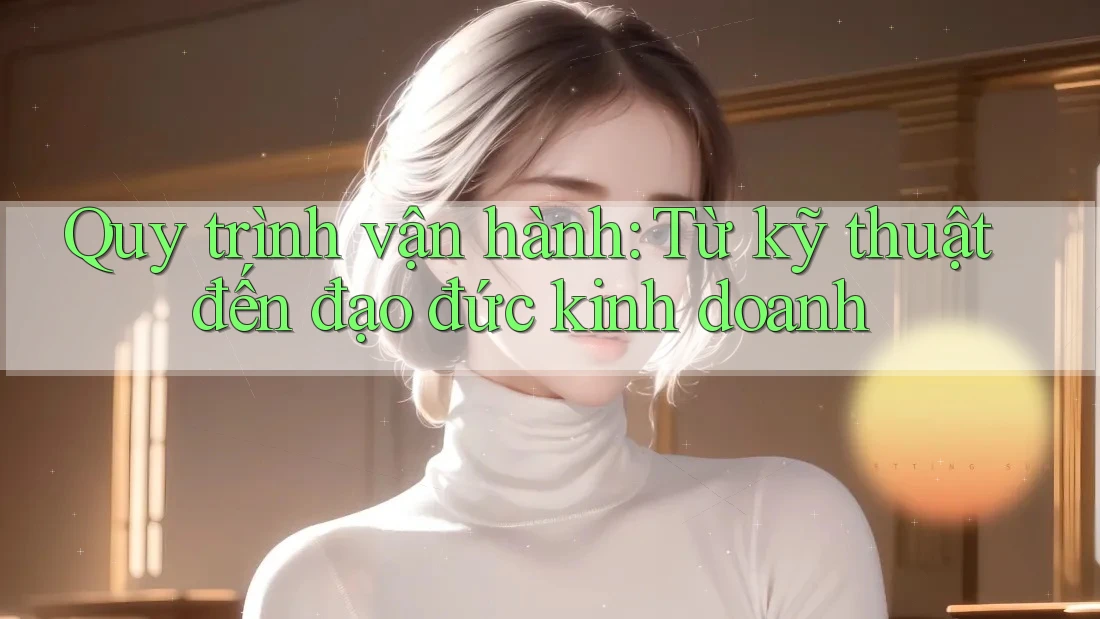 Quy trình vận hành: Từ kỹ thuật đến đạo đức kinh doanh
