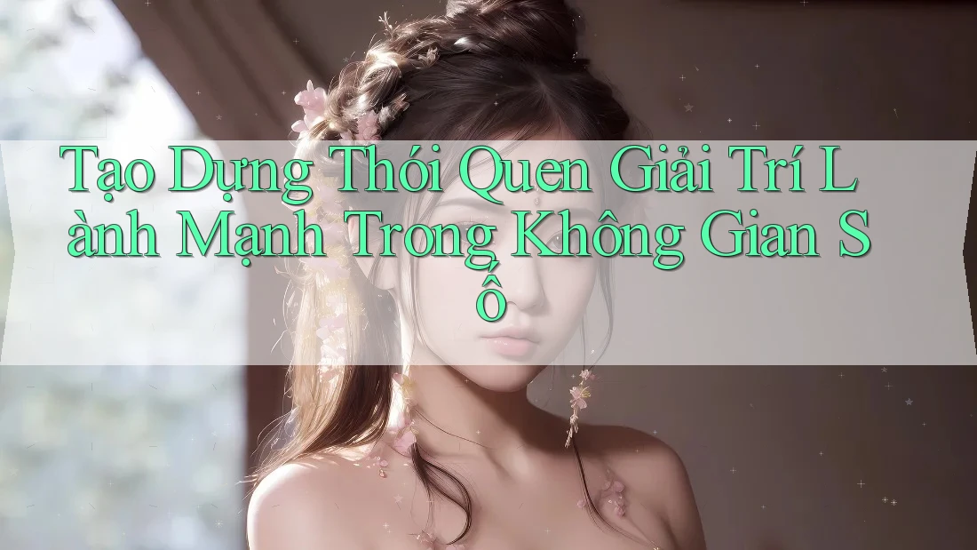 Tạo Dựng Thói Quen Giải Trí Lành Mạnh Trong Không Gian Số