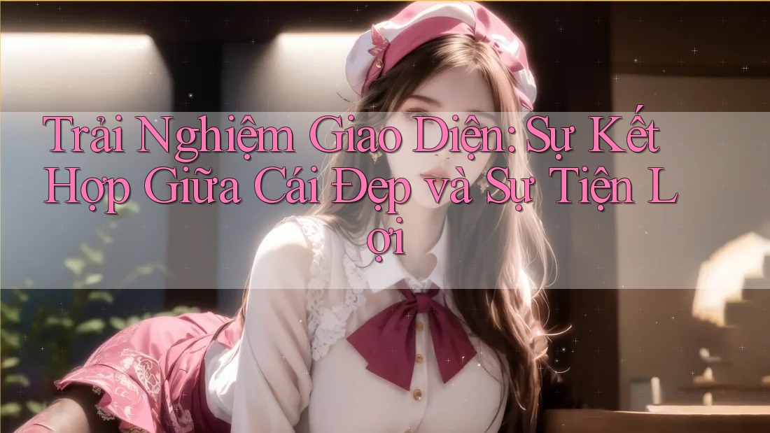 Trải Nghiệm Giao Diện: Sự Kết Hợp Giữa Cái Đẹp và Sự Tiện Lợi
