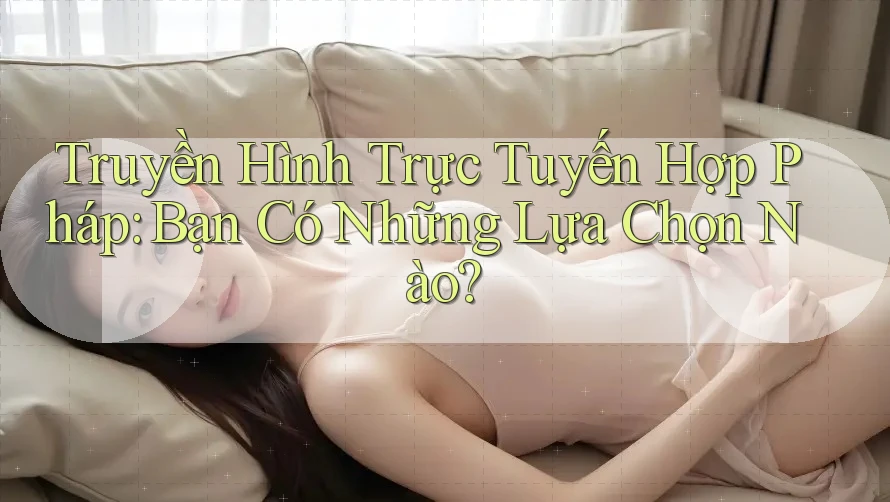 Truyền Hình Trực Tuyến Hợp Pháp: Bạn Có Những Lựa Chọn Nào?