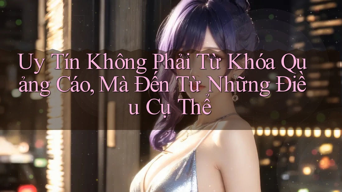 Uy Tín Không Phải Từ Khóa Quảng Cáo, Mà Đến Từ Những Điều Cụ Thể