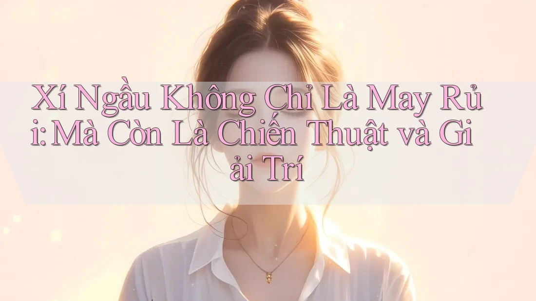 Xí Ngầu Không Chỉ Là May Rủi: Mà Còn Là Chiến Thuật và Giải Trí